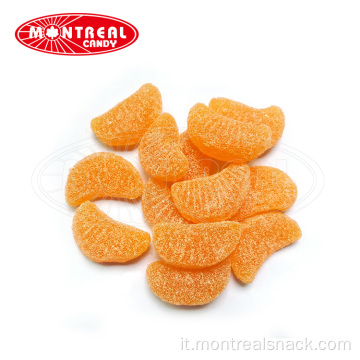 Caramelle gommose con fetta di frutta al gusto di arancia
